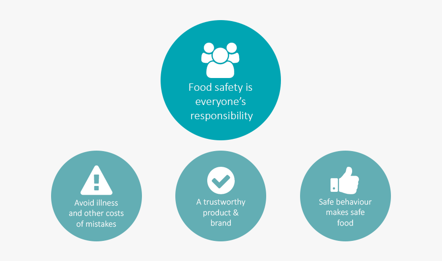 Food Safety Is Everyone"s Responsibility - Food Safety Culture Plan, Transparent Clipart
