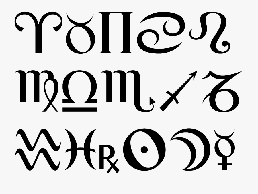 Transparent Zodiac Sign Clipart - Zodiac Signs Stickers, Transparent Clipart