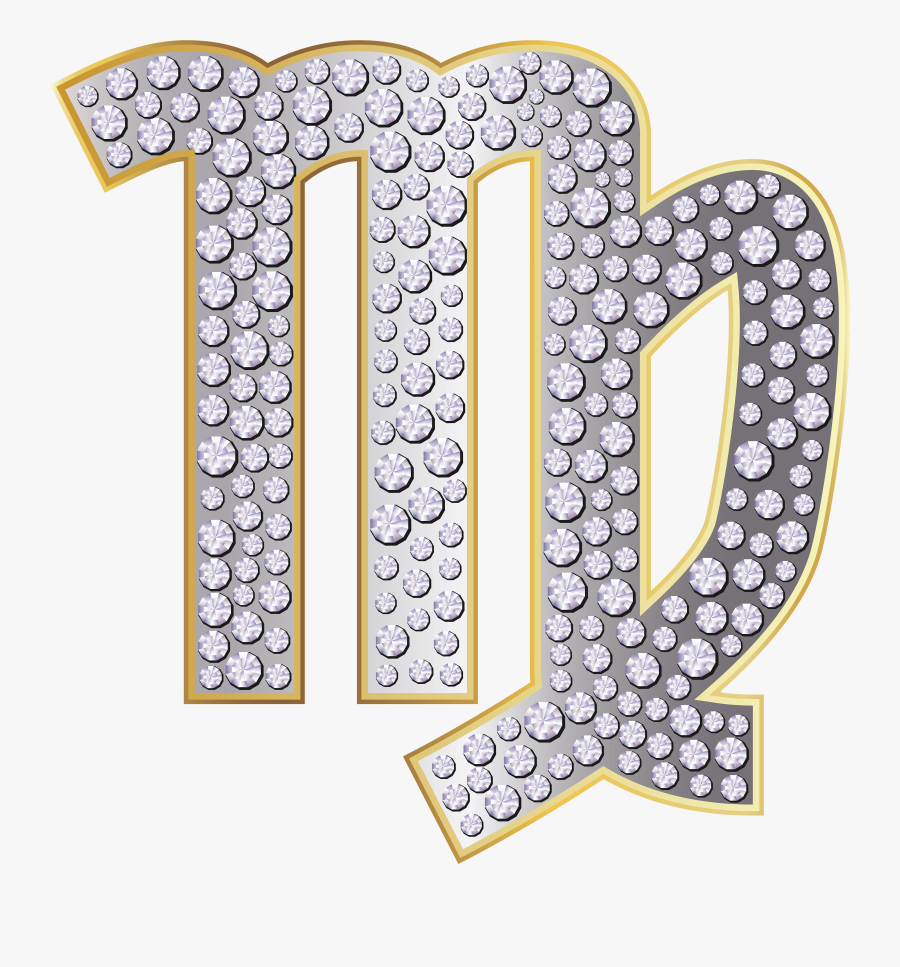 Virgo Zodiac Sign Silver Png Clip Art Image - Art Zodiac Signs Virgo, Transparent Clipart