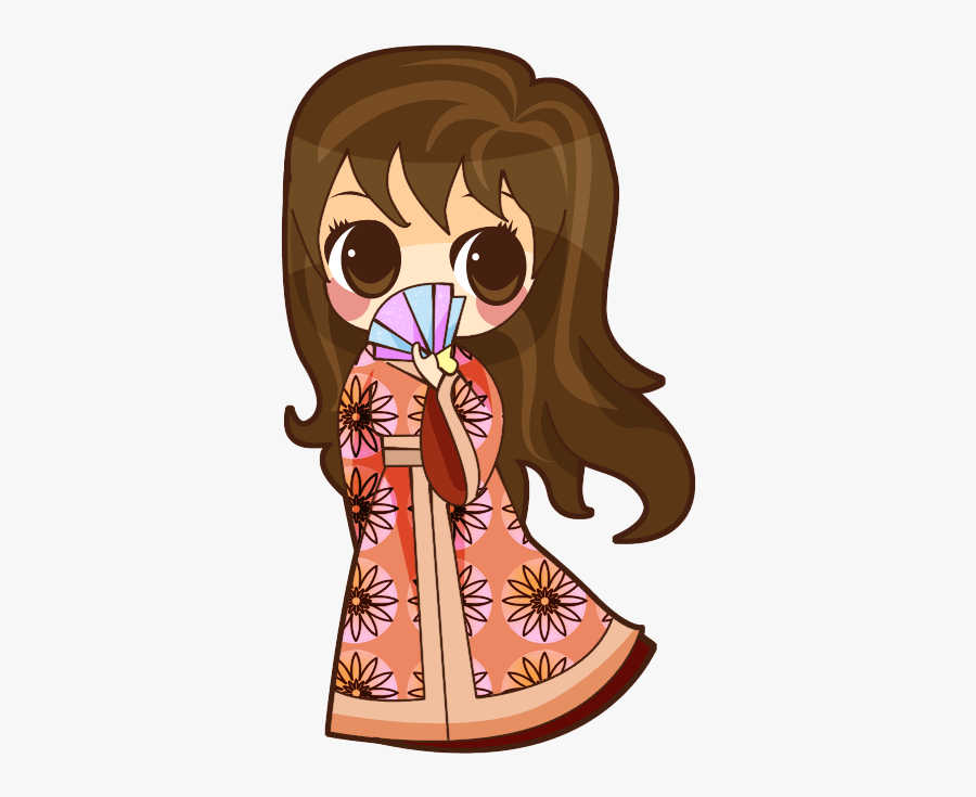 Japanese Clip Hair - Japan Cartoon Gif Png, Transparent Clipart