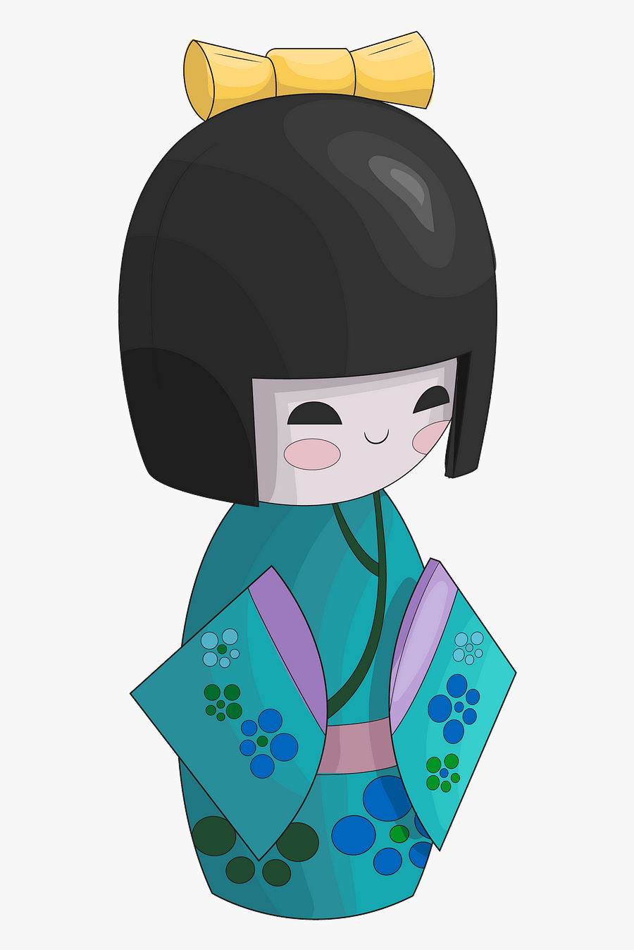 Japanese Dolls, Transparent Clipart