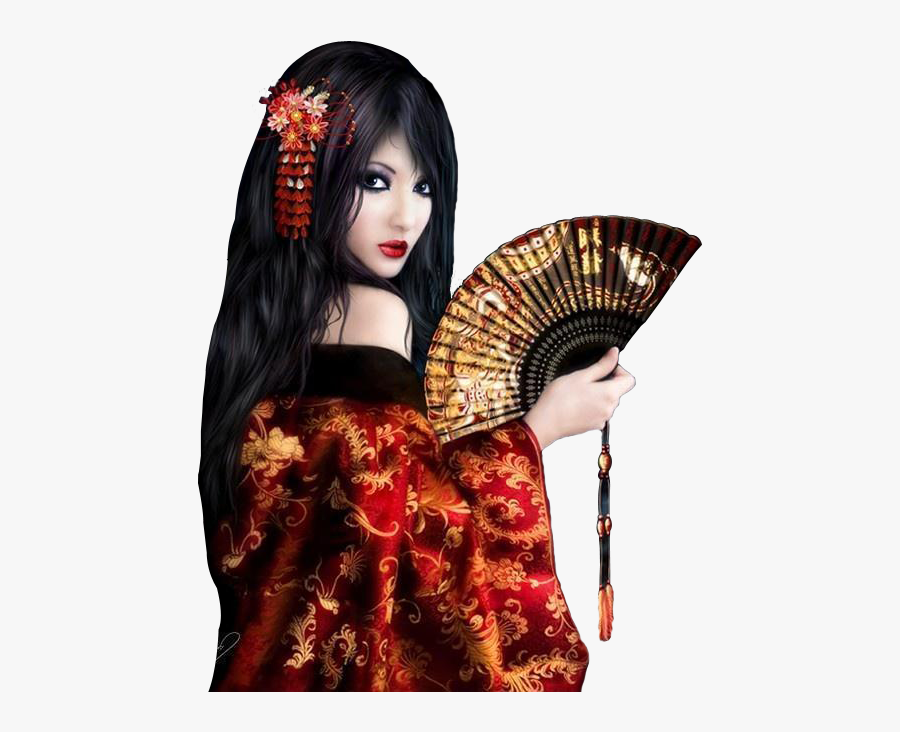 Geisha Png Transparent Images - Japanese Girl Png, Transparent Clipart