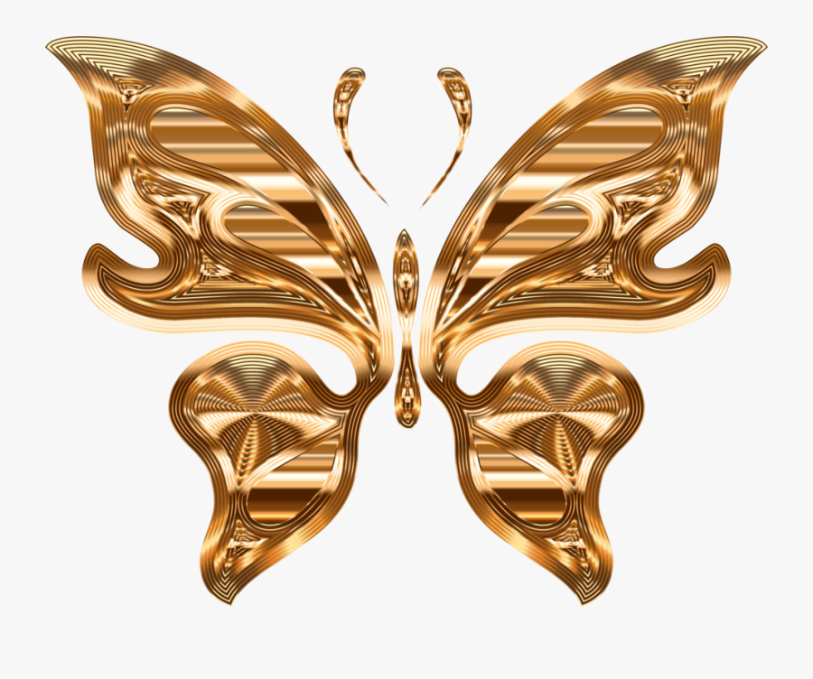 Butterfly,gold,jewellery, Transparent Clipart