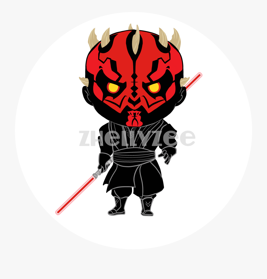 Darth Maul Pillow Plush - Illustration, Transparent Clipart