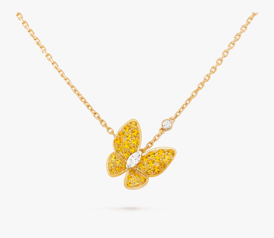Two Butterfly Pendant, - Van Cleef Arpels Butterfly, Transparent Clipart