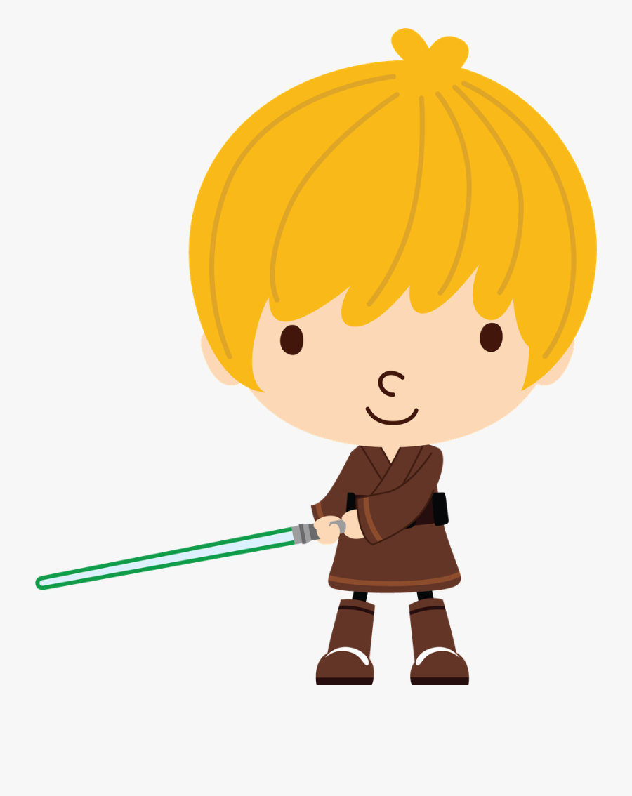 Star Wars Minus Party - Cute Luke Skywalker Clipart, Transparent Clipart
