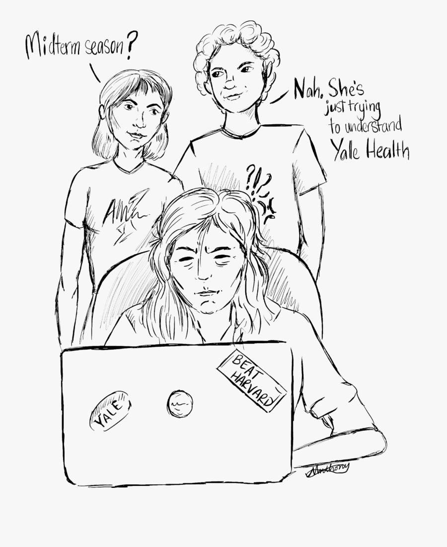 Sick People Images - Line Art, Transparent Clipart