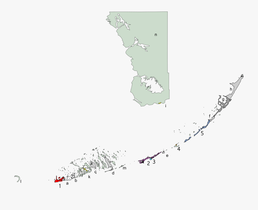 Collection Of Free Florida Vector Map - Monroe County Florida, Transparent Clipart