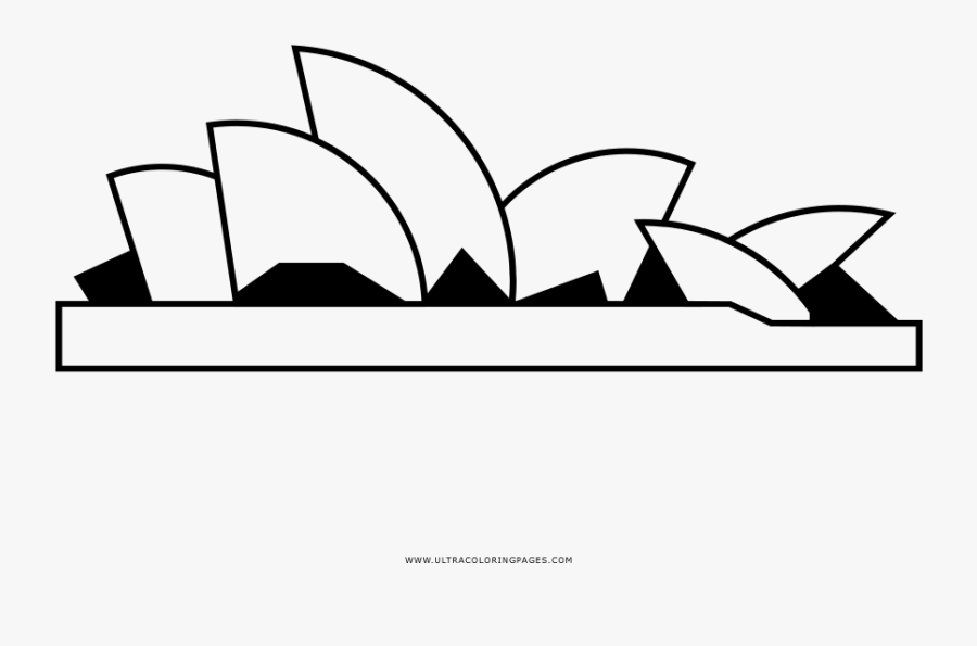 Sydney Opera House Coloring Page Clipart , Png Download, Transparent Clipart