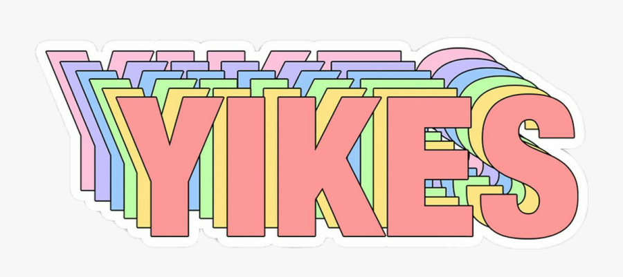 Rainbow Yikes Aesthetic Freetoedit - Yikes Sticker Png Vsco, Transparent Clipart