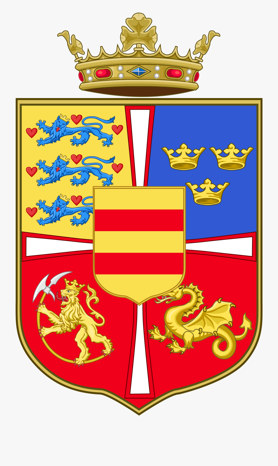 Clip Art Christian Coat Of Arms - Duke Crown, Transparent Clipart