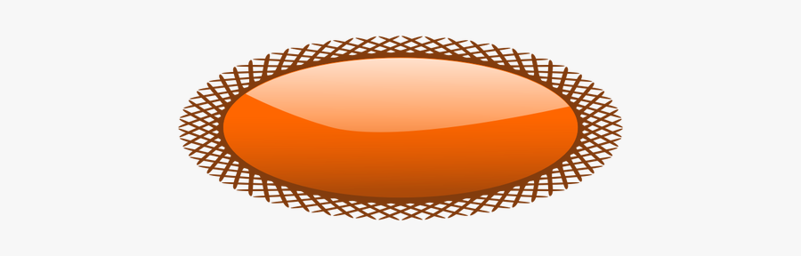 Oval Shape Button With Net Style Border Vector Image ...