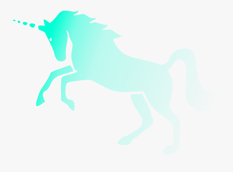 Svg Unicorn Transparent - Mint Green Unicorn, Transparent Clipart