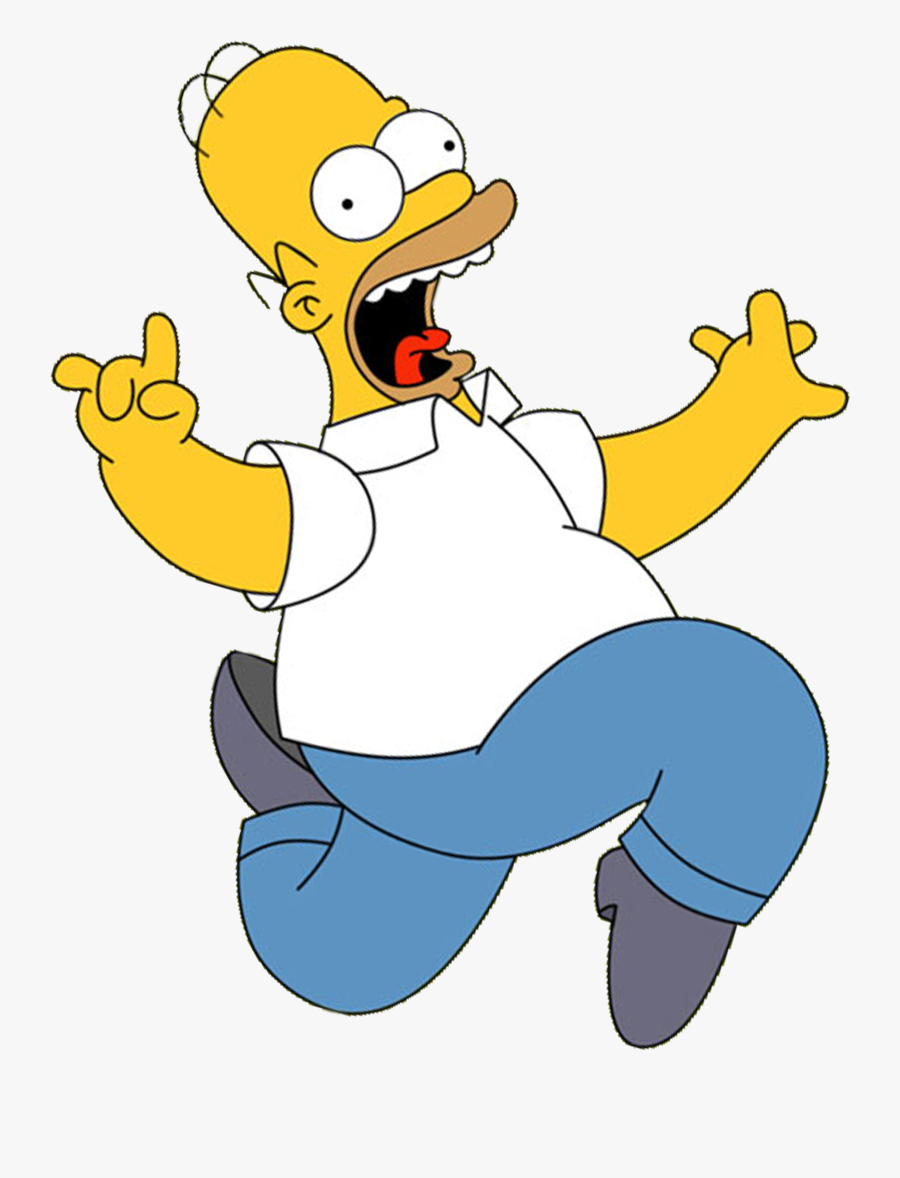 Homer Marge Bart Lisa - Transparent Homer Simpson Png, Transparent Clipart