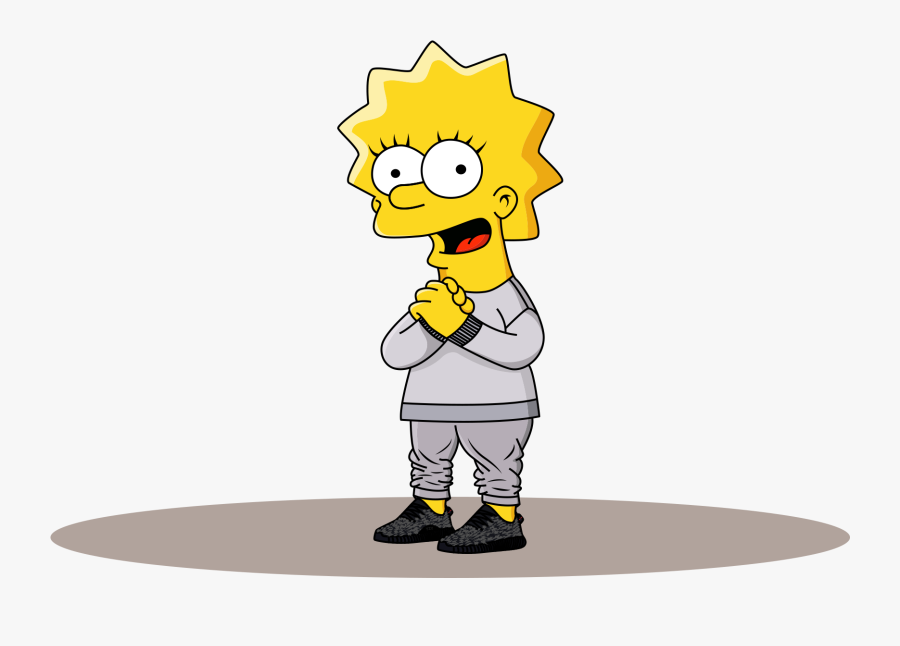 Lisa Simpson Yeezy - Lisa Simpson Supreme Png, Transparent Clipart