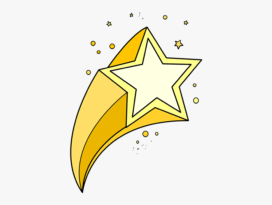How To Draw Shooting Star - Clip Art Transparent Background Shooting Star, Transparent Clipart
