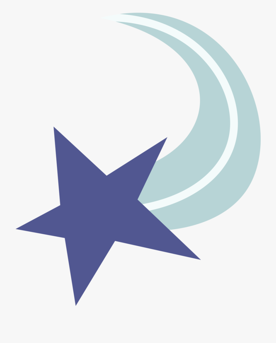 Shooting Star Png Transparent Background - Mlp Star Cutie Mark, Transparent Clipart