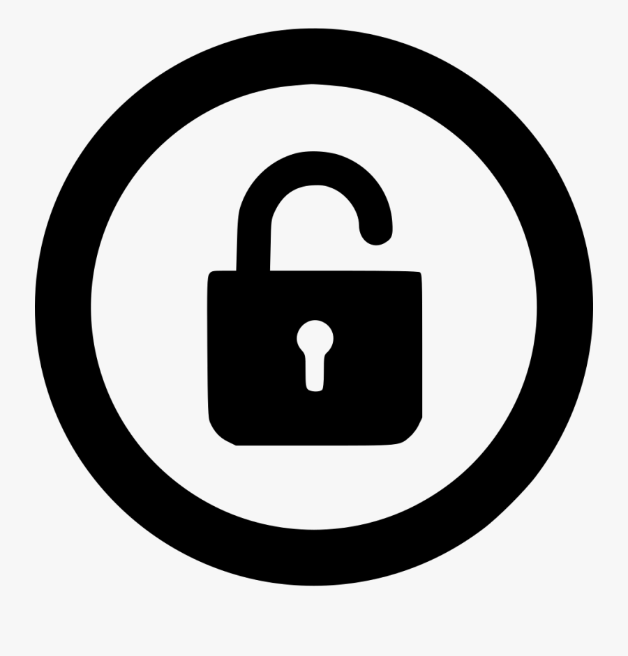 Lock Unlocked - 2 Number In Circle, Transparent Clipart
