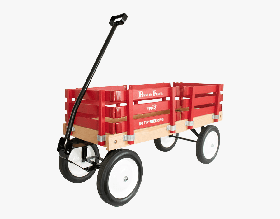Berlin Flyer Wagon - Red Wagon Handle Assembly, Transparent Clipart