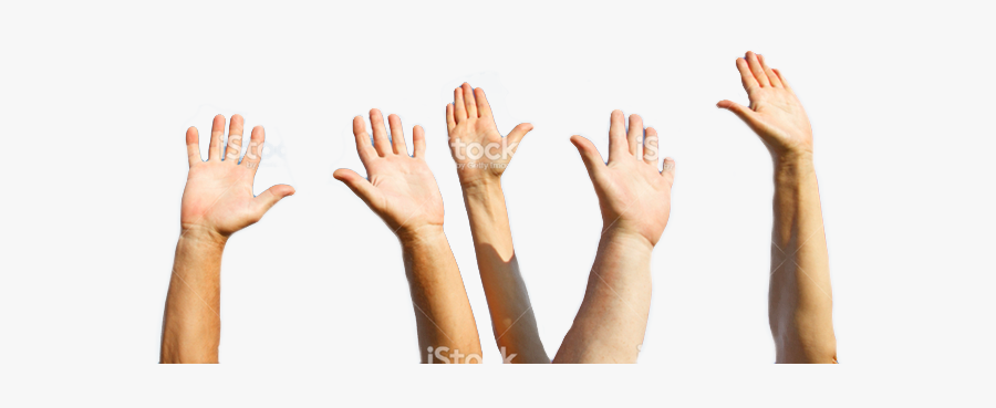 Clip Art Hands Reaching Up - Raise The Roof Hands, Transparent Clipart