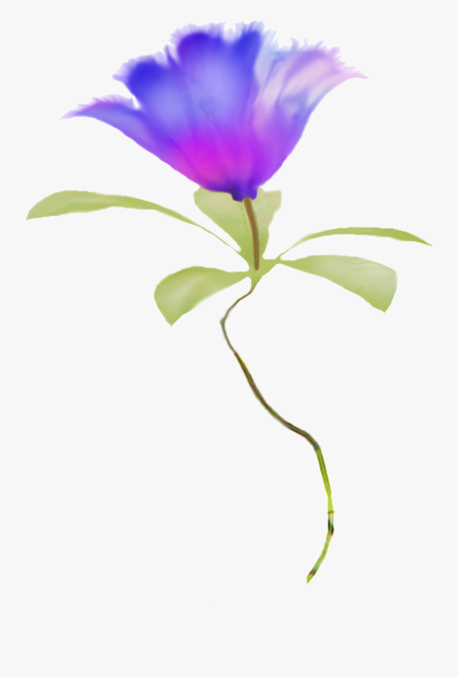 Clipart Watercolor Flowers Blue, Transparent Clipart