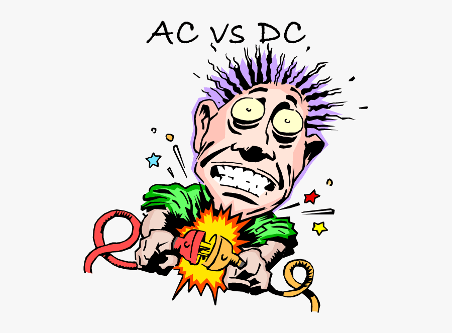 Ac Vs Dc Which Dangerous To Humans Clipart , Png Download - Computer Electric Shock, Transparent Clipart