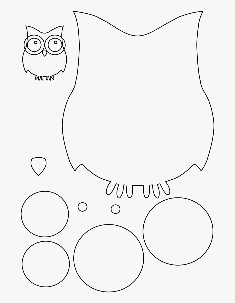 Cutting Paper Rooweb - Paper Owl Template, Transparent Clipart