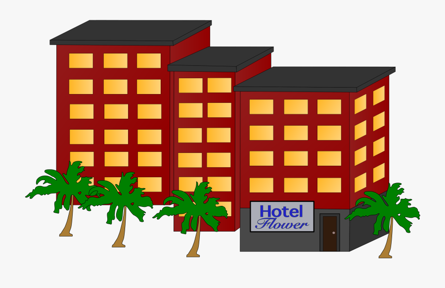 Hotel Clipart Cartoon - Buildings And Houses Clip Art, Transparent Clipart