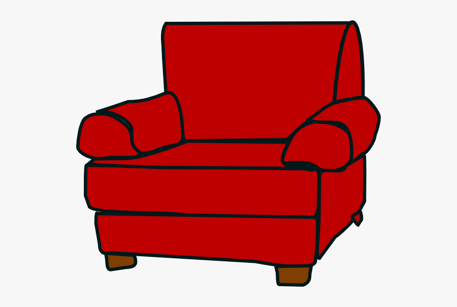 Red Armchair Clip Art - Red Chair Clip Art, Transparent Clipart