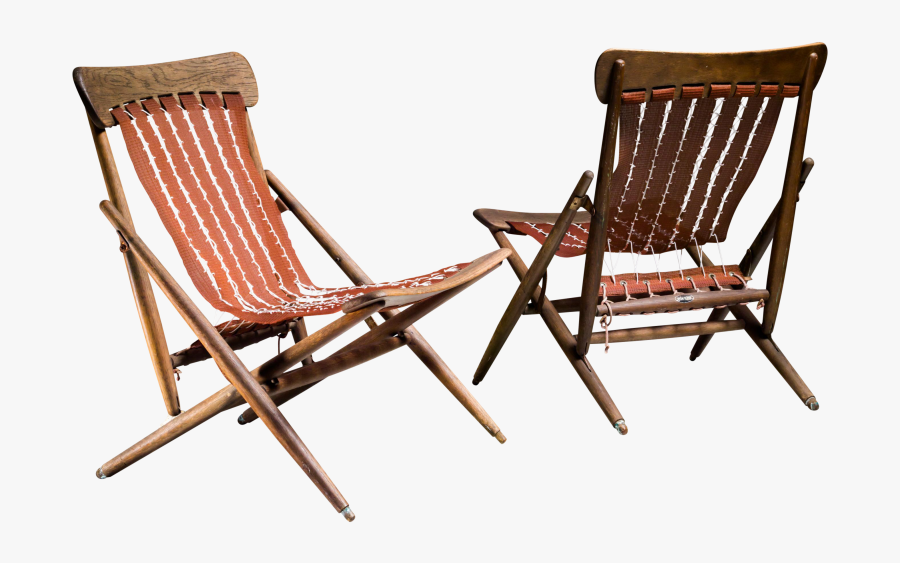 Fine Maruni Studio Foldable Lounge Chairs Japan 1940s, Transparent Clipart