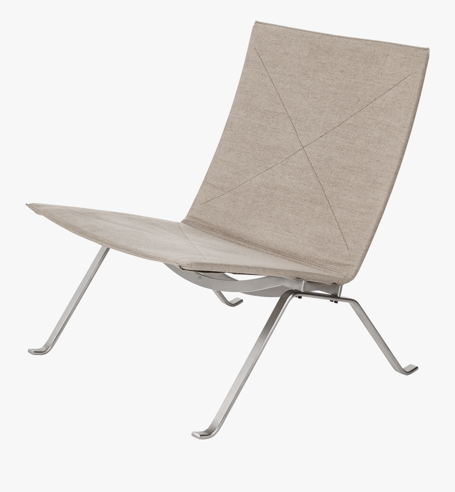 Pk22 Lounge Chair Poul Kjærholm Canvas - Pk22 Chair Canvas, Transparent Clipart