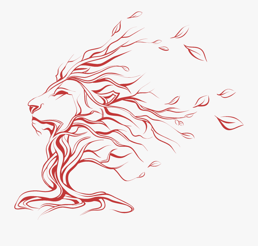 Lion Tattoo Clipart Singham - Tree With Lion Face, Transparent Clipart