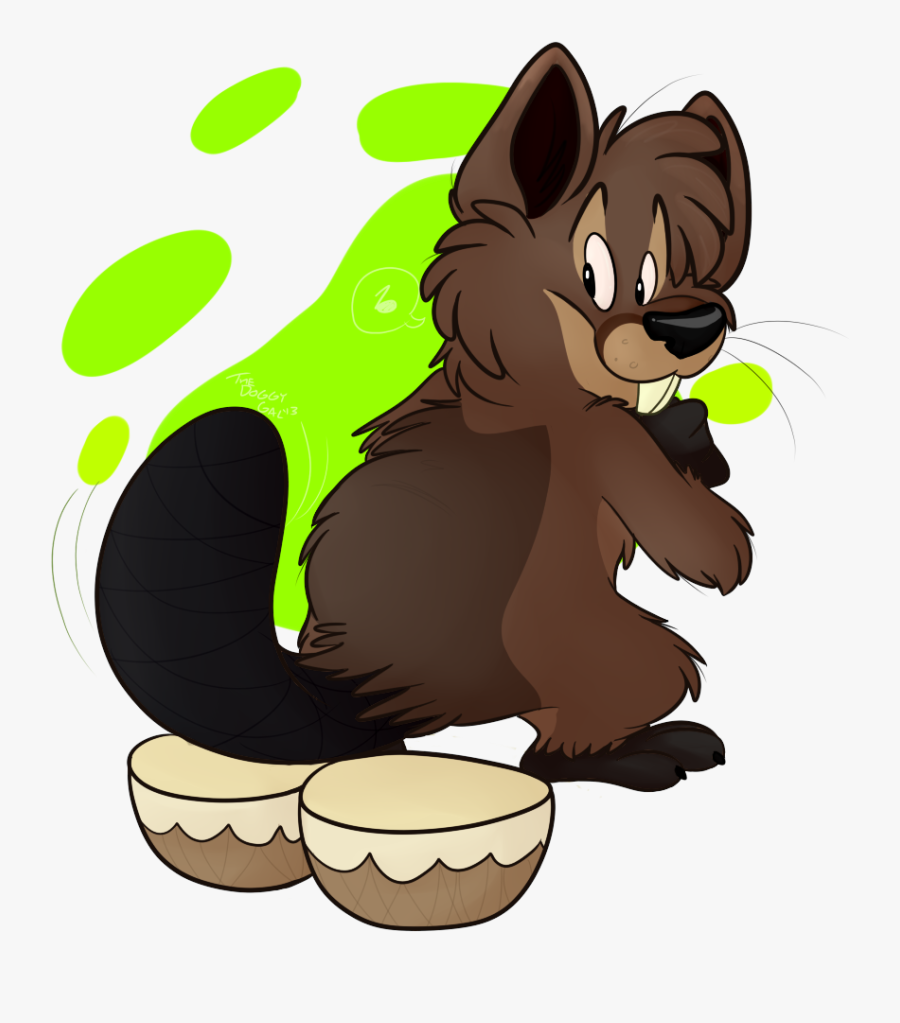 B Is For Beaver - Cartoon, Transparent Clipart