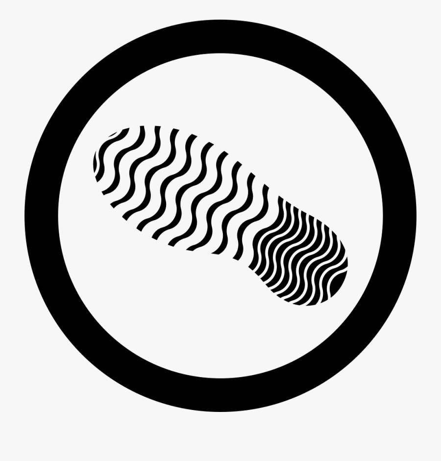 Shoeprint - Shoe Print Sign Icon, Transparent Clipart