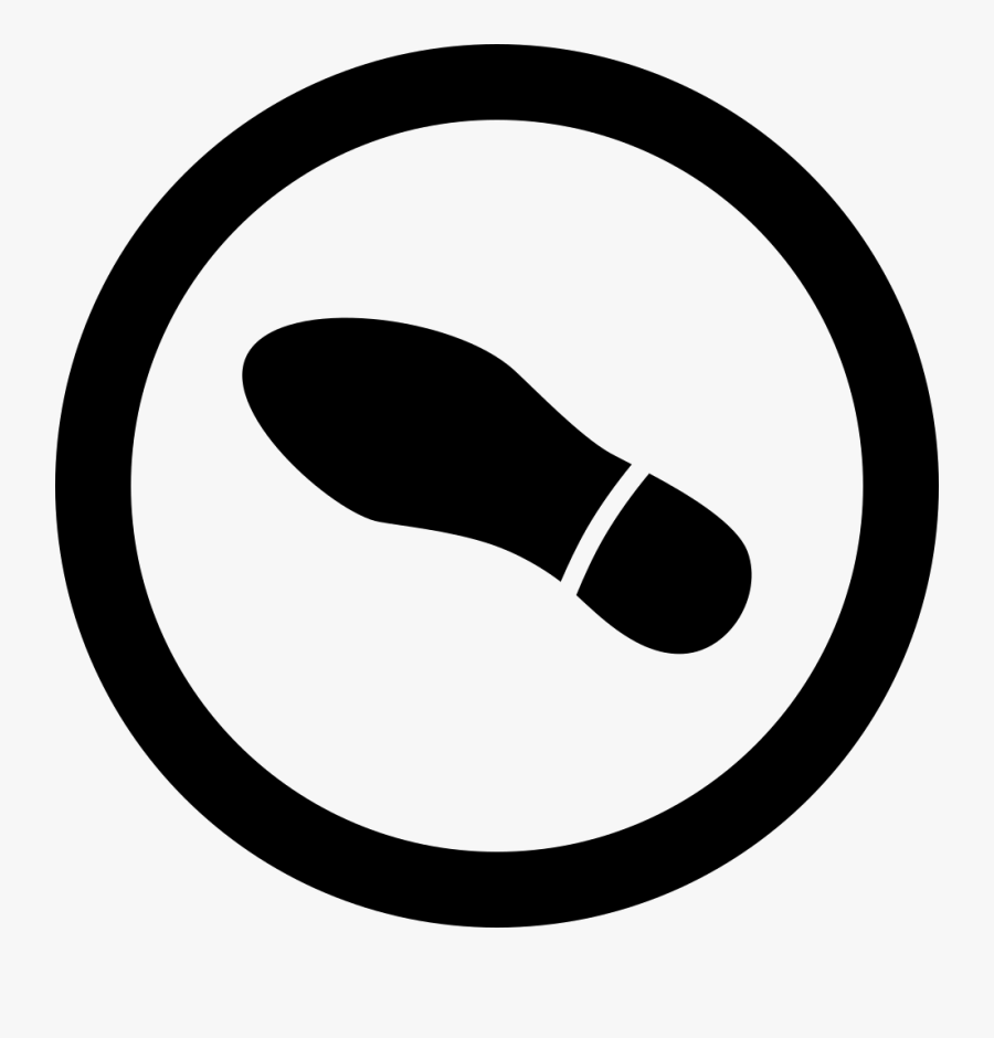 Shoeprint - Windows 8 Arrow Icon, Transparent Clipart