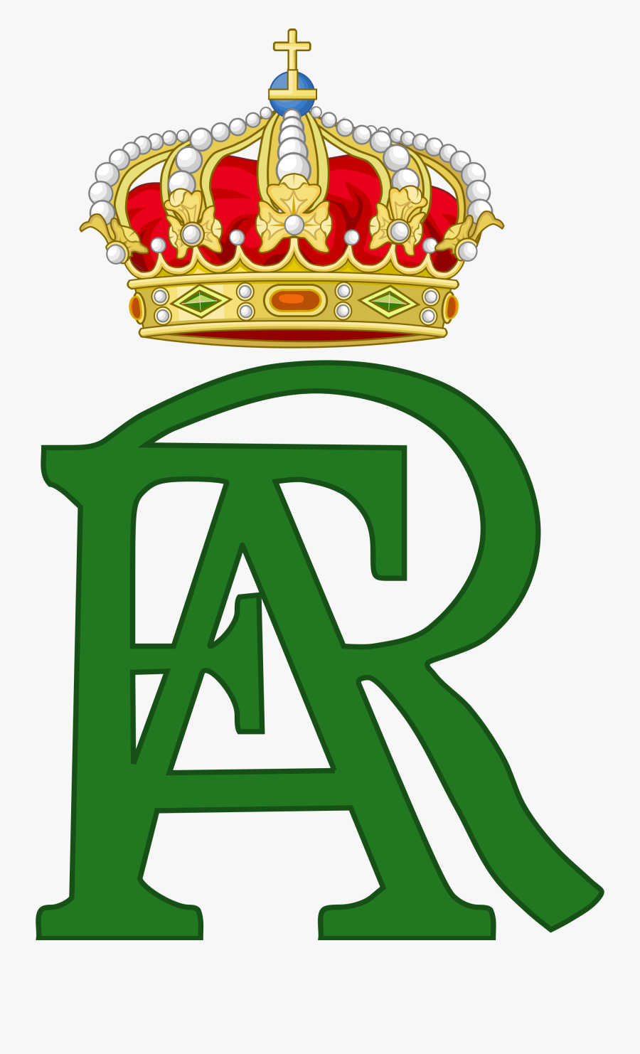 Royal Monogram Of King Frederick Augustus Iii Of Saxony - Frederick William I Symbol, Transparent Clipart