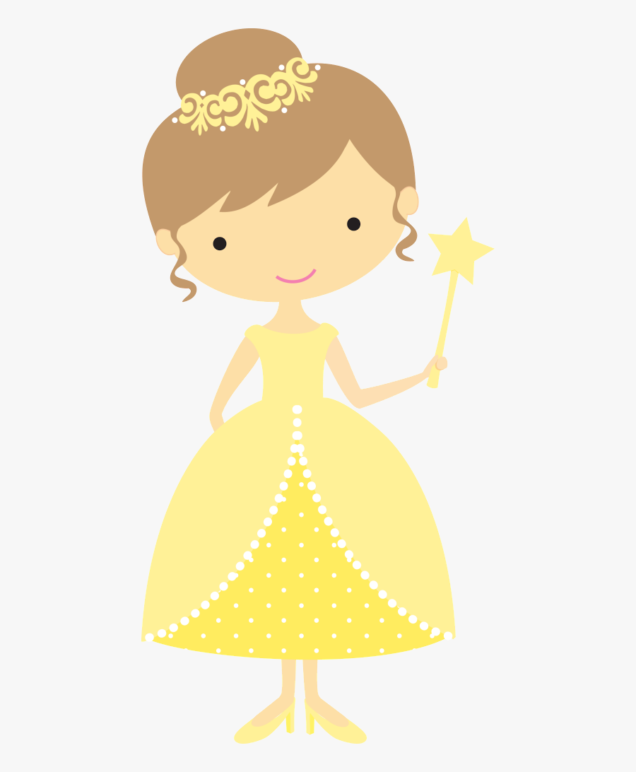 Yellow Princess Clipart, Transparent Clipart