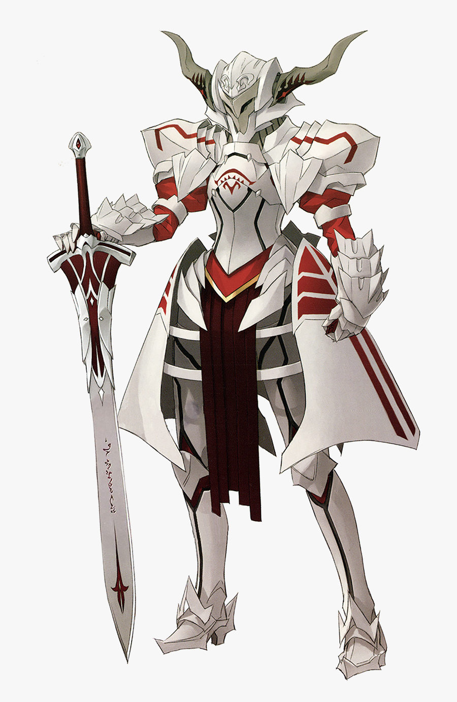 Saber Of Red Type - Fate Apocrypha Saber Red Sword, Transparent Clipart