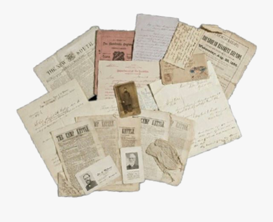 #old #letters #paper #saimantarrat - Newsprint, Transparent Clipart