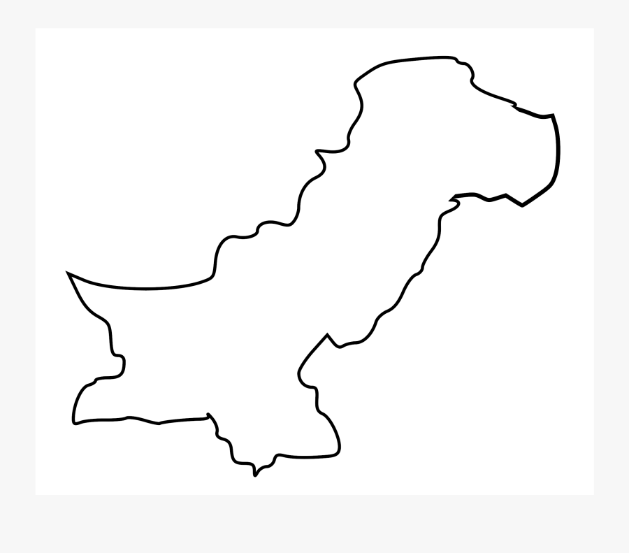 India Map Outline Png - Drawing, Transparent Clipart
