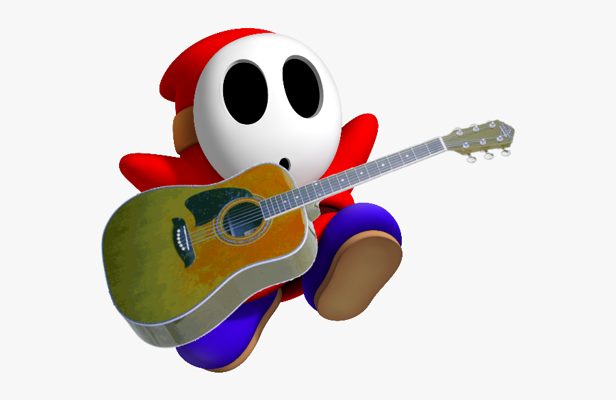 Rockstar Guitar Clipart - Shy Guy Mario Kart Characters, Transparent Clipart