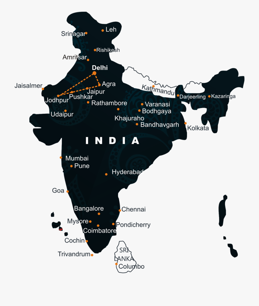 India Map Clipart, Transparent Clipart