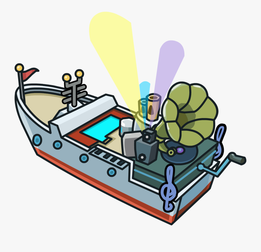 Cruise Clipart Party Boat - Club Penguin Maps Transparent, Transparent Clipart