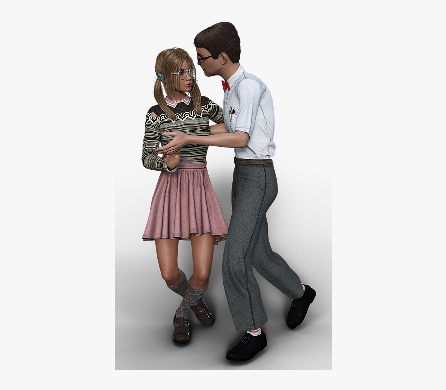 Transparent Nerd Girl Clipart - Girl, Transparent Clipart