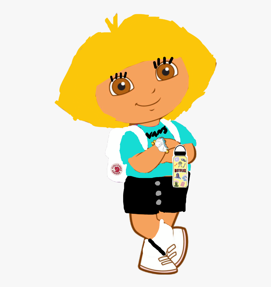 Dora As A Vsco Girl😂 - Cartoon, Transparent Clipart