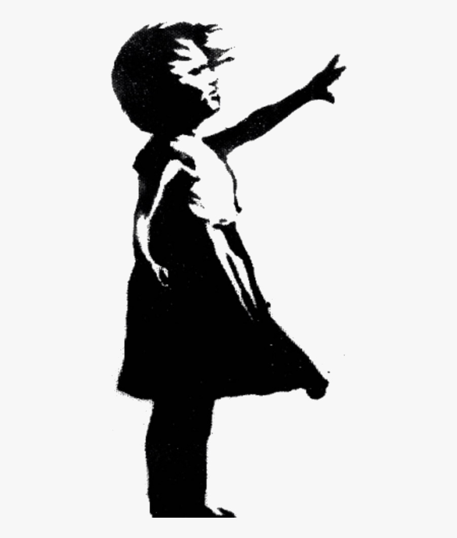 Banksy Png -banksy Balloon Girl, Hd Png Download - Girl With The Red Balloon Painting, Transparent Clipart