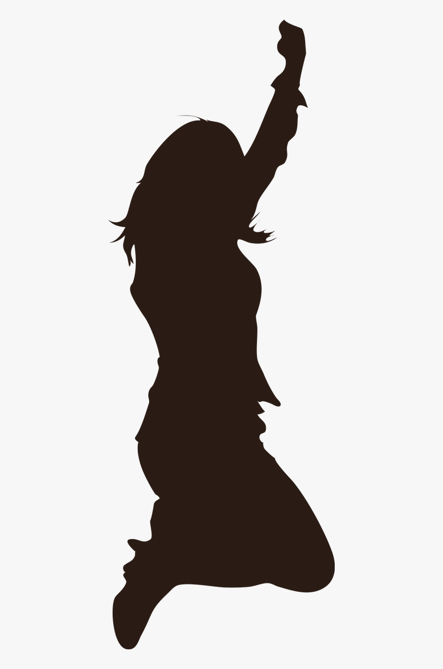 Silhouette Girl Jumping Woman Png Image - Jumping Girl Silhouette Png, Transparent Clipart