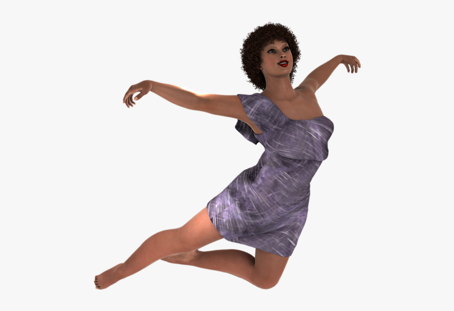 Woman Happy Jump - Jump Render, Transparent Clipart