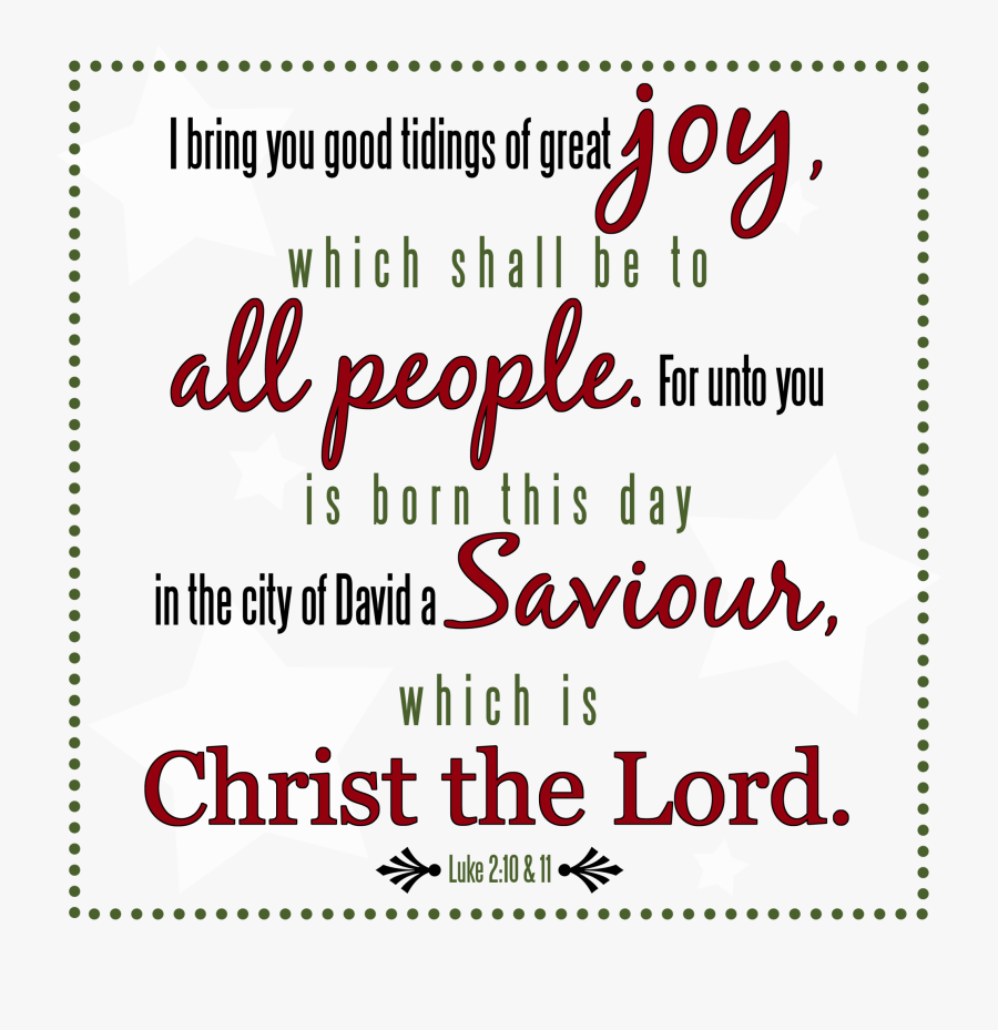 Clip Art Christmas Quotes For Cards - Christmas Bible Verses Png, Transparent Clipart