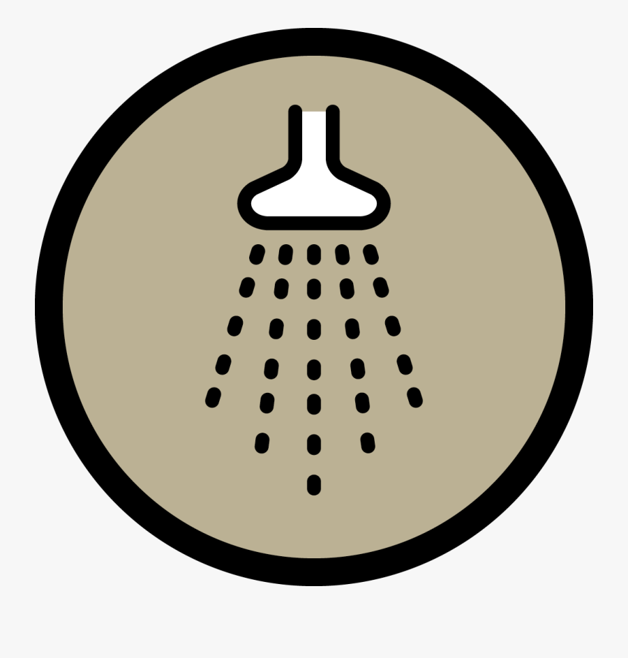 Showers Inside The Caravan Camping Area Are Complimentary - Circle, Transparent Clipart